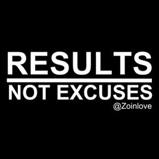Results Not Excuses @Zoinlove logo